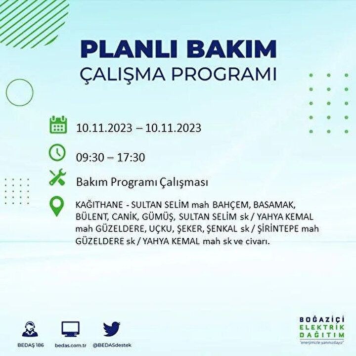 İstanbul'da saatler sürecek elektrik kesintisi! BEDAŞ saat vererek uyardı | İşte elektrik kesintisinin yaşanacağı ilçeler - Resim: 36