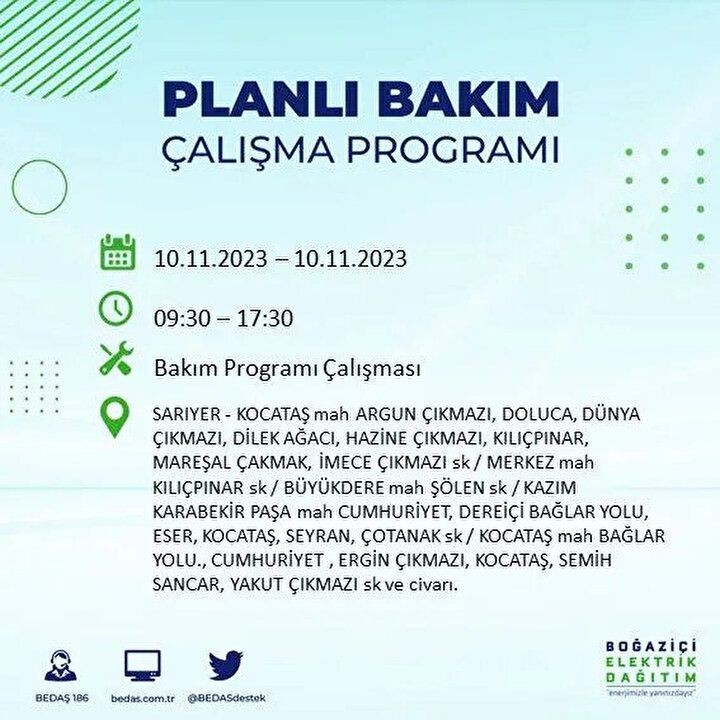 İstanbul'da saatler sürecek elektrik kesintisi! BEDAŞ saat vererek uyardı | İşte elektrik kesintisinin yaşanacağı ilçeler - Resim: 41