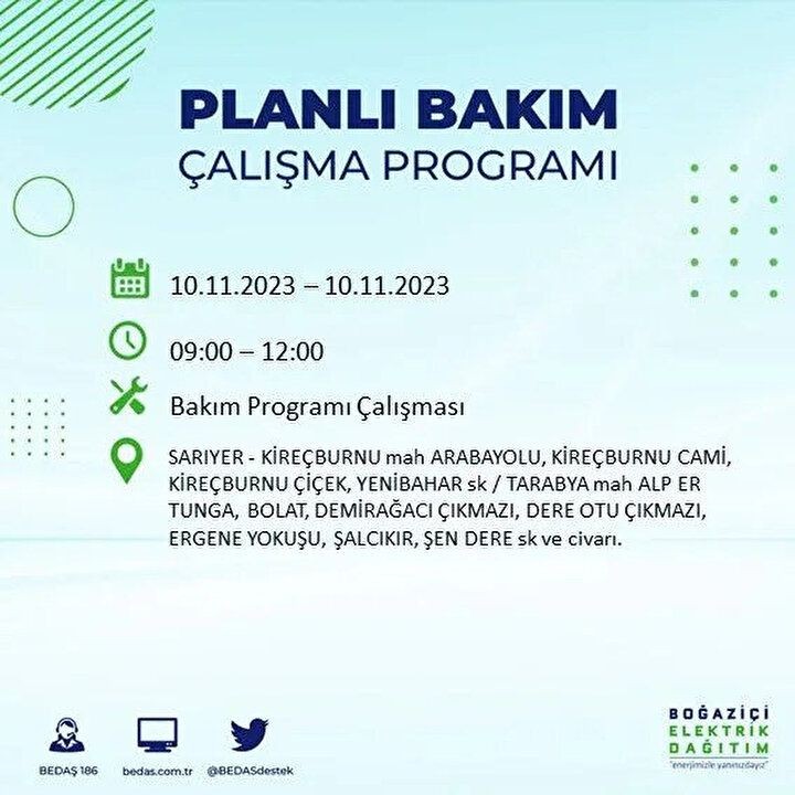 İstanbul'da saatler sürecek elektrik kesintisi! BEDAŞ saat vererek uyardı | İşte elektrik kesintisinin yaşanacağı ilçeler - Resim: 42