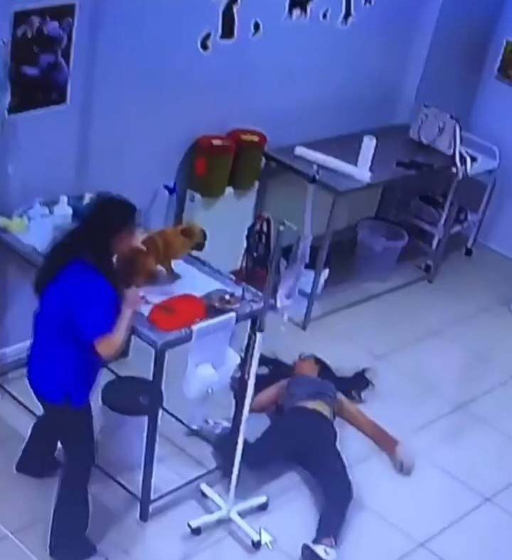 Bursa'da veteriner kliniğinde panik anları! Köpeğini tedavi ettirirken bayıldı - Resim: 3