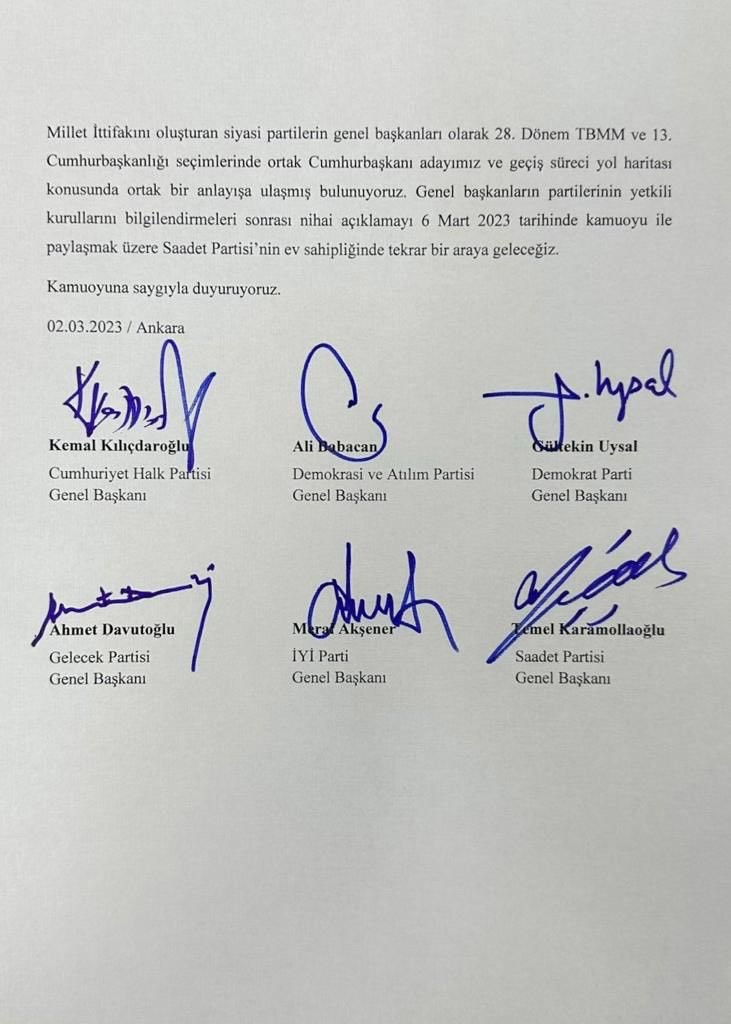 Kemal Kılıçdaroğlu'ndan toplantı sonrası ilk paylaşım - Resim : 1