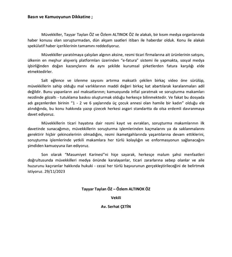 Özlem Öz ve Tayyar Öz çiftinden savunma! Avukatları devreye girdi: Tüm kazançları faturalandırılıyor - Resim: 8