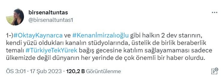 tv100, Kenan İmirzalıoğlu ve Oktay Kaynarca'nın AHBAP'a desteği için ortak yayına katılmadığı haberini yaptığı için Birsen Altuntaş ile yollarını ayırdı - Resim: 3