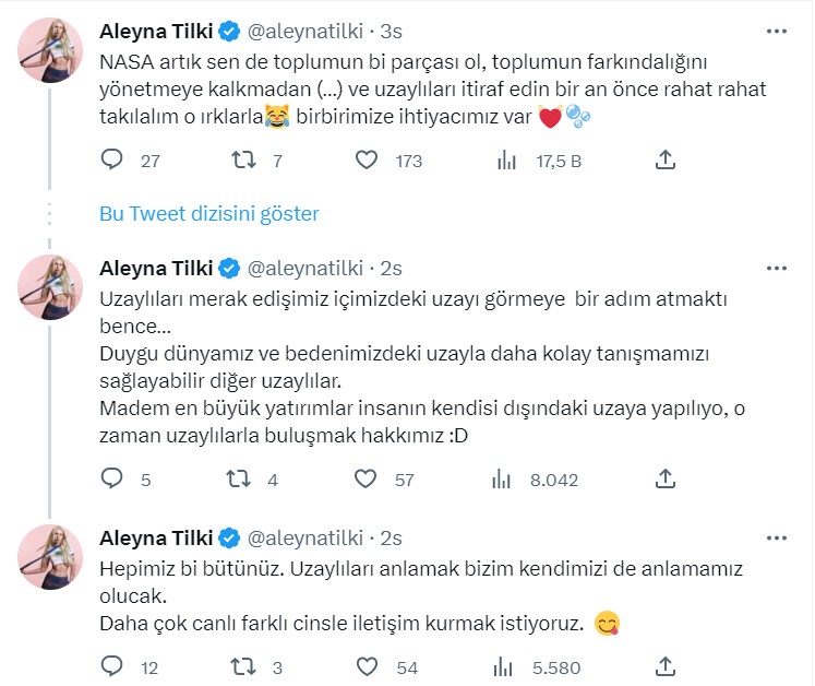 Aleyna Tilki'nin uzaylılar hakkındaki açıklaması magazinin gündemine oturdu! Bakın genç şarkıcı uzaylıları aslında ne kadar da seviyormuş... - Resim: 10