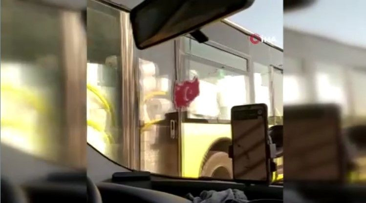 İETT otobüsünde kağıt havlu taşınması görenleri şaşırttı - Resim: 7