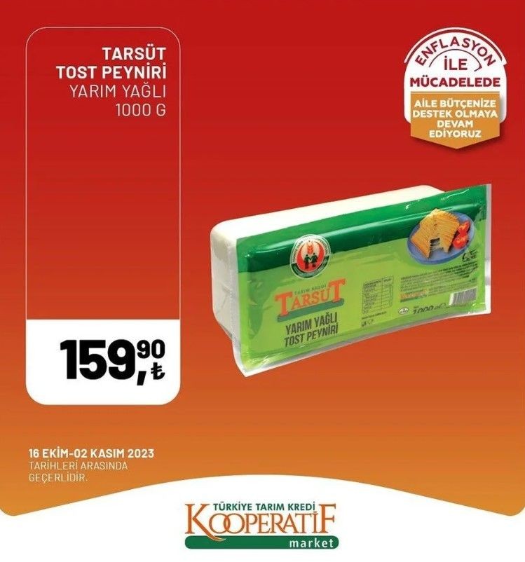 Yüzde 50 indirim bugün başladı! Tarım Kredi Kooperatif Market ekim ayına özel indirimli ürünler kataloğu yayınlandı! Et, süt, çay, hijyen malzemesi... - Resim: 26