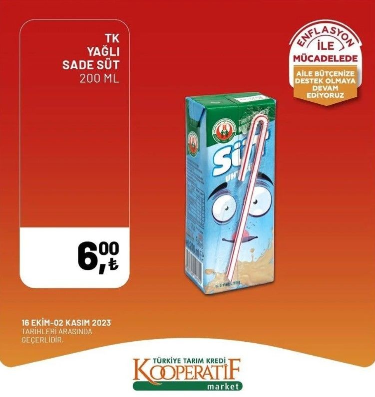 Yüzde 50 indirim bugün başladı! Tarım Kredi Kooperatif Market ekim ayına özel indirimli ürünler kataloğu yayınlandı! Et, süt, çay, hijyen malzemesi... - Resim: 42