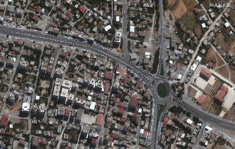Kahramanmaraş merkezli 7,7 ve 7,6 şiddetindeki yüzyılın en büyük depreminin verdiği hasarı uydu görüntüleri gözler önüne serdi - Resim: 5