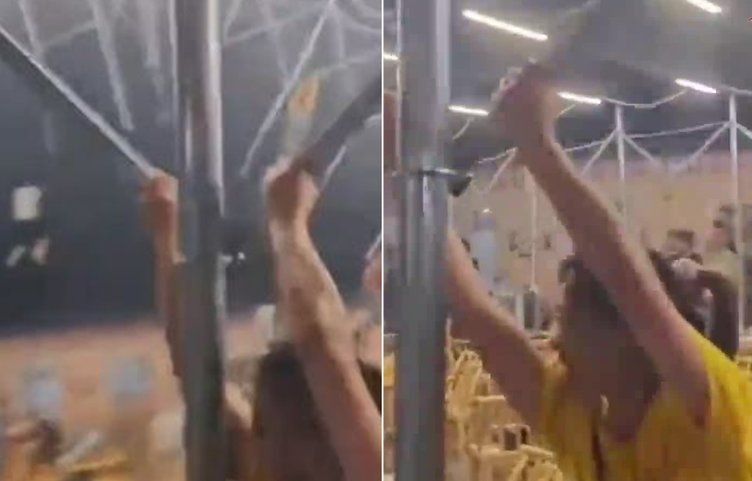 Çin'deki fırtına insanları havaya uçurdu! Korku dolu anlar - Resim: 1
