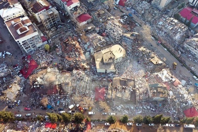 Kahramanmaraş merkezli 7,7 ve 7,6 şiddetindeki yüzyılın en büyük depreminin verdiği hasarı uydu görüntüleri gözler önüne serdi - Resim: 14