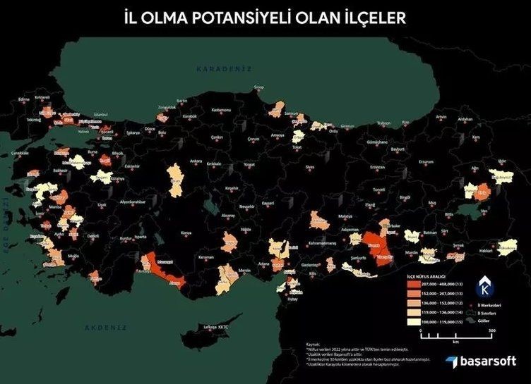 82. il olmaya çok yakın! Bu liste çok konuşulur! İşte il olma potansiyeli en yüksek 67 ilçe - Resim: 16