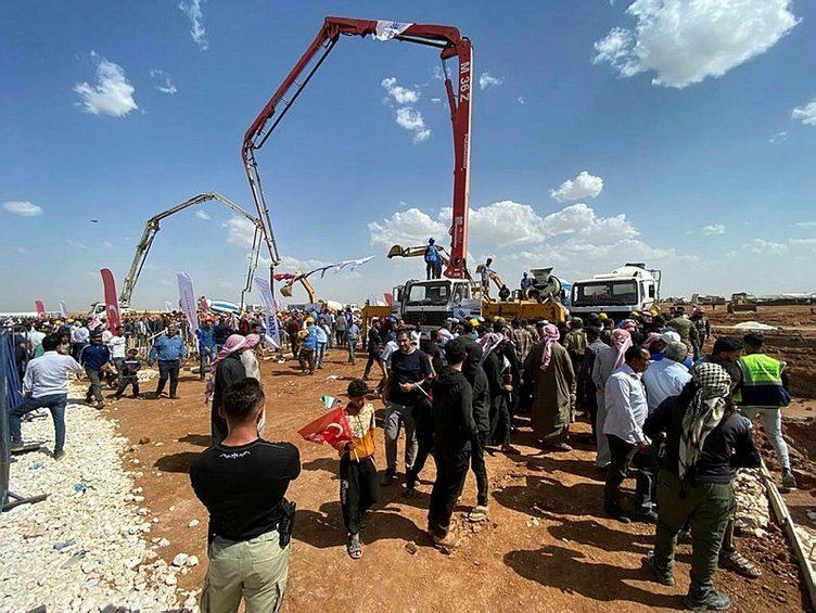 Suriyelilerin geri dönüşleri için dev adım! Temel atma töreni yapıldı | İçişleri Bakanı Süleyman Soylu tarih verdi - Resim: 11