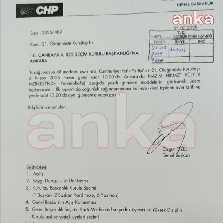 Son Dakika! CHP olağanüstü kurultay kararı aldı - Resim : 1