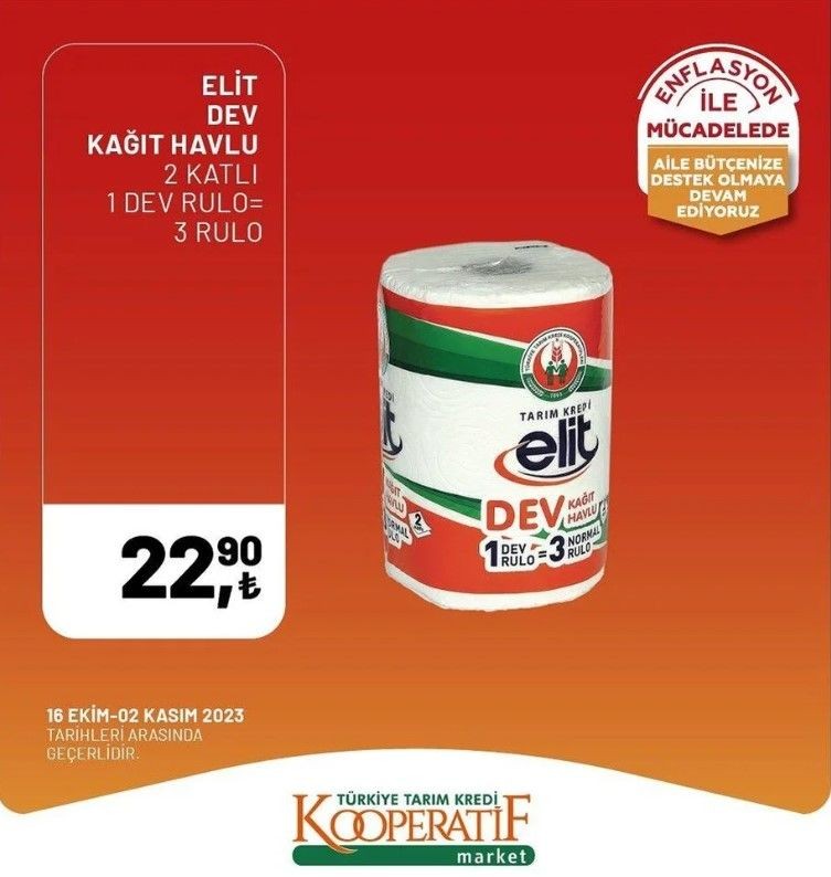Yüzde 50 indirim bugün başladı! Tarım Kredi Kooperatif Market ekim ayına özel indirimli ürünler kataloğu yayınlandı! Et, süt, çay, hijyen malzemesi... - Resim: 5