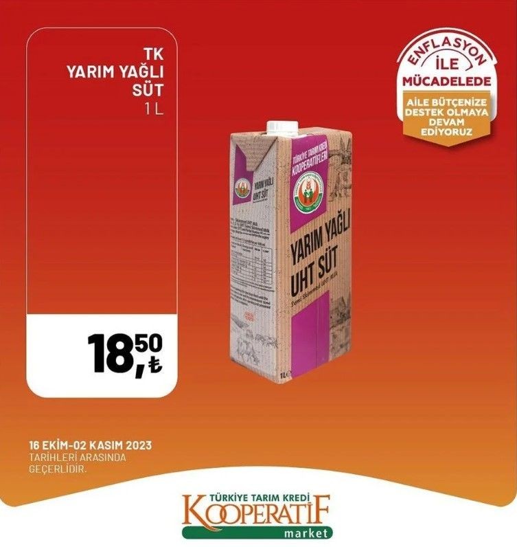 Yüzde 50 indirim bugün başladı! Tarım Kredi Kooperatif Market ekim ayına özel indirimli ürünler kataloğu yayınlandı! Et, süt, çay, hijyen malzemesi... - Resim: 41