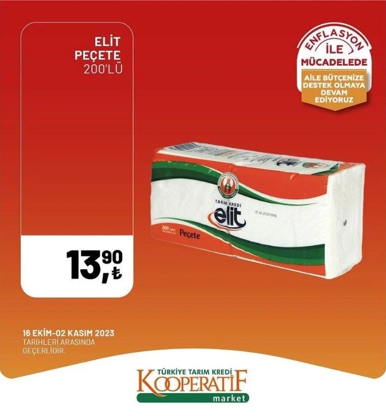 Yüzde 50 indirim bugün başladı! Tarım Kredi Kooperatif Market ekim ayına özel indirimli ürünler kataloğu yayınlandı! Et, süt, çay, hijyen malzemesi... - Resim: 6