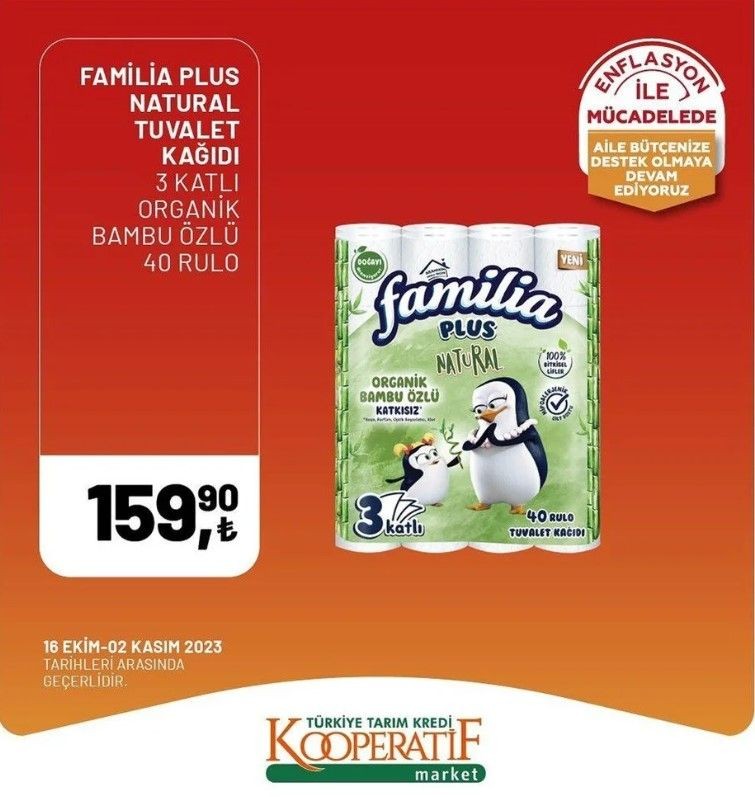 Yüzde 50 indirim bugün başladı! Tarım Kredi Kooperatif Market ekim ayına özel indirimli ürünler kataloğu yayınlandı! Et, süt, çay, hijyen malzemesi... - Resim: 10