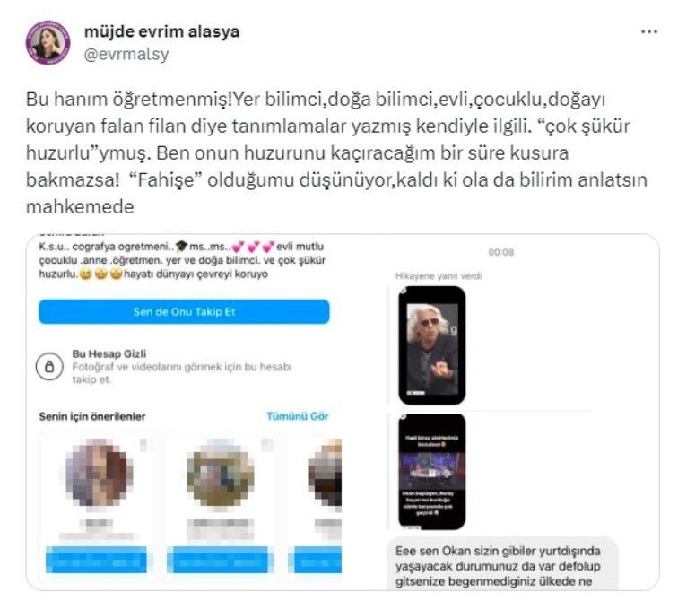 Kendisine 'Fahişe' diyen takipçisine verdi veriştirdi! Evrim Alasya'dan ifşa - Resim: 10