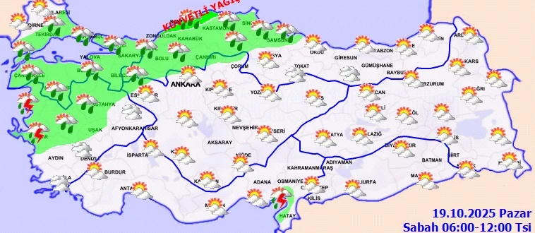 Meteoroloji'den o iller için kuvvetli yağış uyarısı: Hazırlıklı olun! - Resim: 1