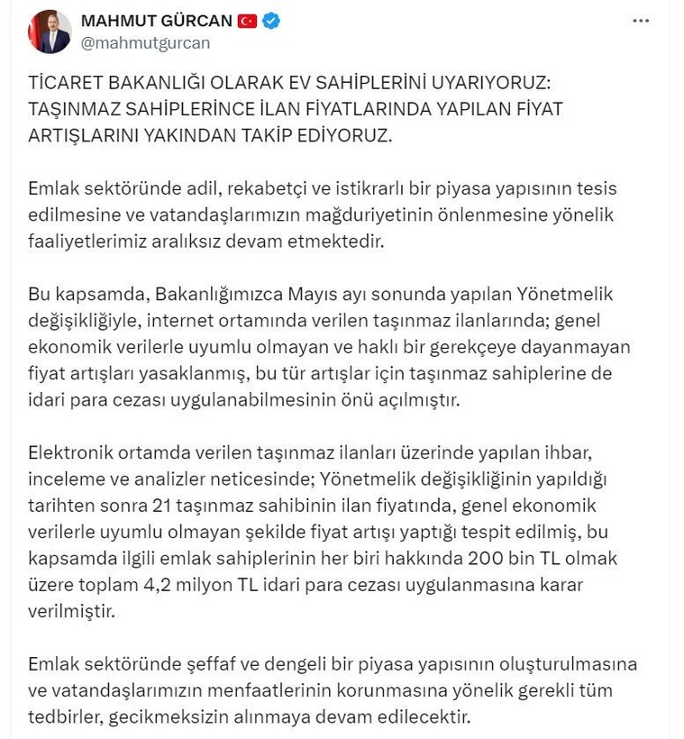 Emlakta fahiş fiyata 4,2 milyon lira ceza! - Resim: 2