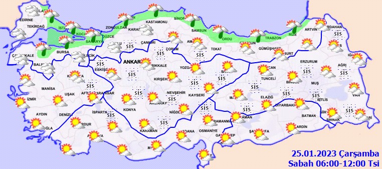 25 OCAK ÇARŞAMBA HAVA DURUMU! Meteoroloji açıkladı: İstanbul'a yağmur yağacak mı? - Resim: 12