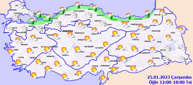 25 OCAK ÇARŞAMBA HAVA DURUMU! Meteoroloji açıkladı: İstanbul'a yağmur yağacak mı? - Resim: 13