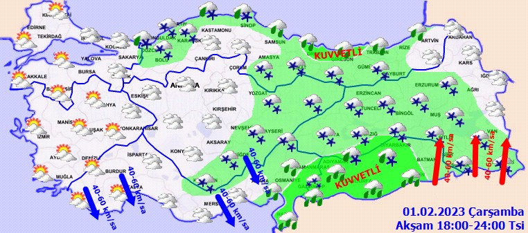 Son Dakika: Meteoroloji 27 kentte meydana gelecek yoğun kar yağışına karşı tedbirli olunması konusunda uyardı! - Resim: 9