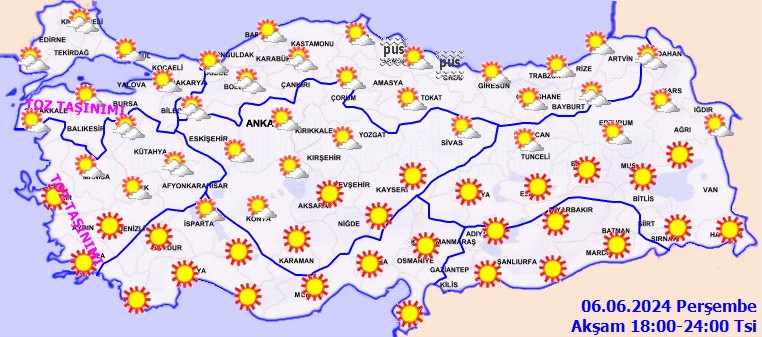Bugün hava nasıl olacak 6 Haziran 2024? Sağanak yağış uyarısı hangi iller için verildi? Meteoroloji il il hava durumu tahmini - Resim : 3