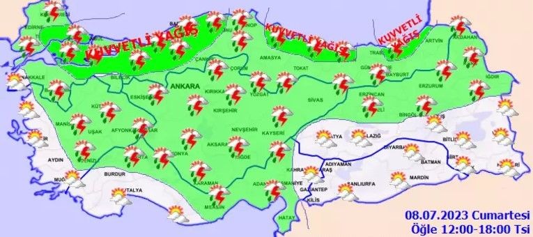 Meteoroloji'den İstanbul dahil 12 kente uyarı: Kuvvetli sağanak alarmı - Resim: 8