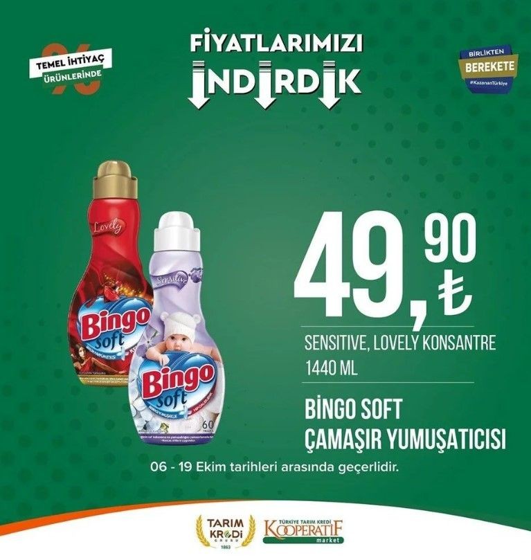 Yüzde 50 indirim bugün başladı! Tarım Kredi Kooperatif Market ekim ayına özel indirimli ürünler kataloğu yayınlandı! Et, süt, çay, hijyen malzemesi... - Resim: 102