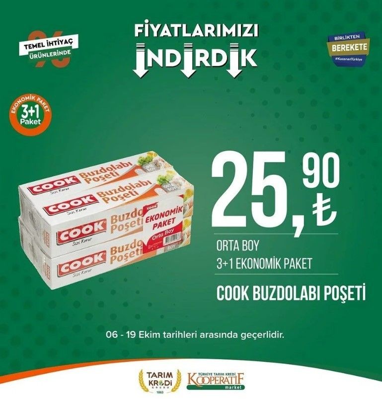 Yüzde 50 indirim bugün başladı! Tarım Kredi Kooperatif Market ekim ayına özel indirimli ürünler kataloğu yayınlandı! Et, süt, çay, hijyen malzemesi... - Resim: 104