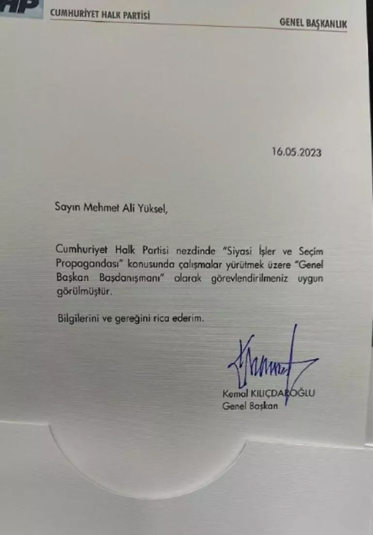 Kılıçdaroğlu'nun başdanışmanı Mehmet Ali Yüksel oldu - Resim : 1