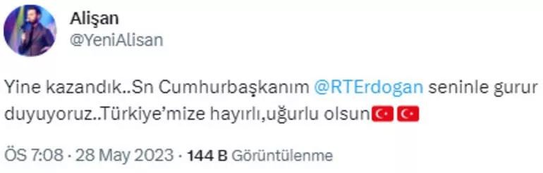 Ünlü isimlerden seçim sonuçları sonrası Cumhurbaşkanı Erdoğan’a tebrik mesajları - Resim: 2