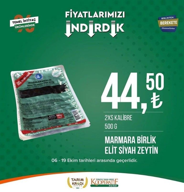 Yüzde 50 indirim bugün başladı! Tarım Kredi Kooperatif Market ekim ayına özel indirimli ürünler kataloğu yayınlandı! Et, süt, çay, hijyen malzemesi... - Resim: 89