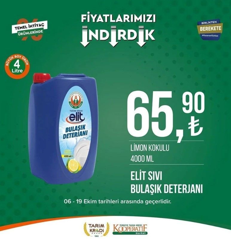 Yüzde 50 indirim bugün başladı! Tarım Kredi Kooperatif Market ekim ayına özel indirimli ürünler kataloğu yayınlandı! Et, süt, çay, hijyen malzemesi... - Resim: 105