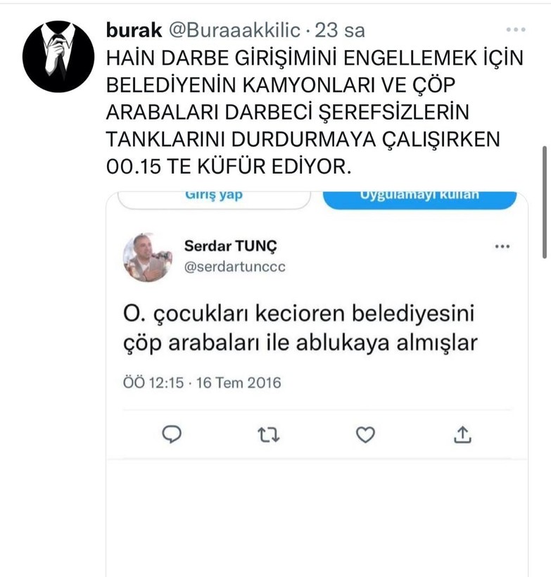 İYİ Parti Ankara İl Başkanı adayı Serdar Tunç'un 15 Temmuz tweetleri ortaya çıktı - Resim: 5