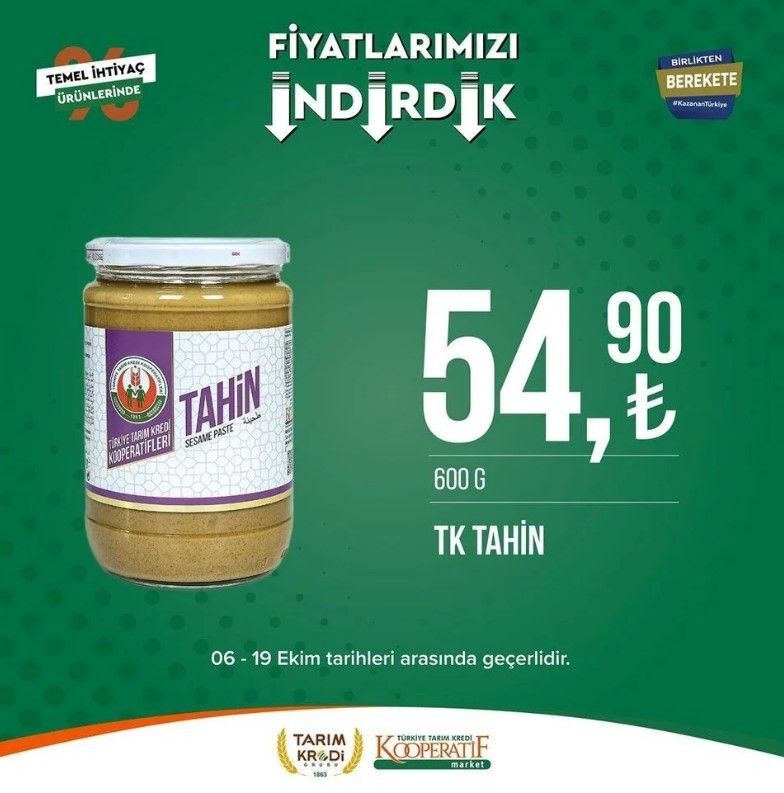 Yüzde 50 indirim bugün başladı! Tarım Kredi Kooperatif Market ekim ayına özel indirimli ürünler kataloğu yayınlandı! Et, süt, çay, hijyen malzemesi... - Resim: 88