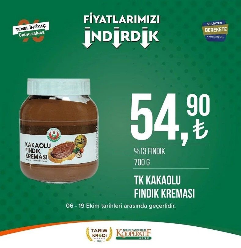 Yüzde 50 indirim bugün başladı! Tarım Kredi Kooperatif Market ekim ayına özel indirimli ürünler kataloğu yayınlandı! Et, süt, çay, hijyen malzemesi... - Resim: 86
