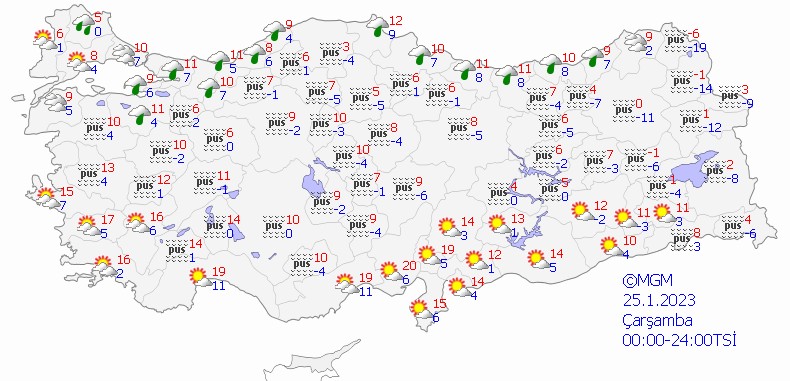 25 OCAK ÇARŞAMBA HAVA DURUMU! Meteoroloji açıkladı: İstanbul'a yağmur yağacak mı? - Resim: 16