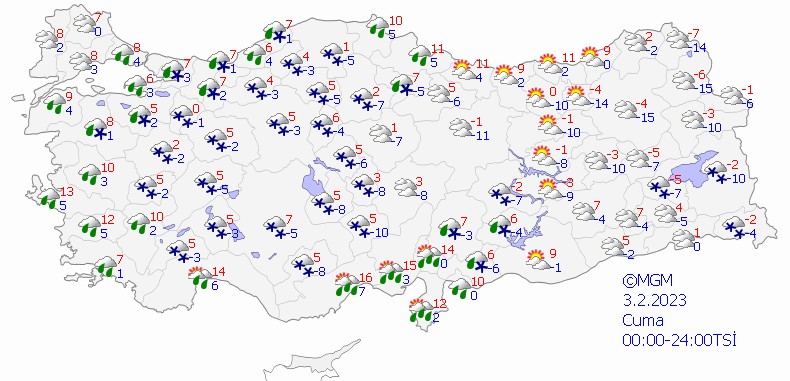 Son Dakika: Meteoroloji 27 kentte meydana gelecek yoğun kar yağışına karşı tedbirli olunması konusunda uyardı! - Resim: 2