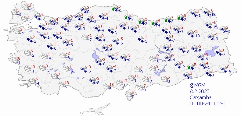 Kar yağışı yurt genelinde etkili olurken Meteoroloji 10 kent için uyarı verdi! - Resim: 7