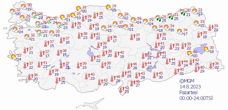 12 AĞUSTOS HAVA DURUMU! Sıcaklar geri dönüyor: Termometreler 46 dereceyi gösterecek! İşte 5 günlük hava durumu - Resim: 3