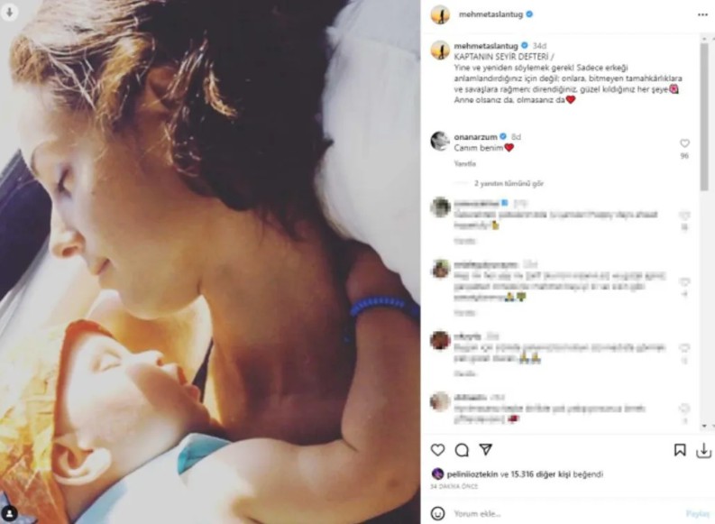 Geçtiğimiz günlerde 27 yıllık evliliklerini bitirme kararı alan Arzum Onan ve Mehmet Aslantuğ'dan hayranlarını sevindiren gelişme: Anneler gününü kutladı - Resim: 4