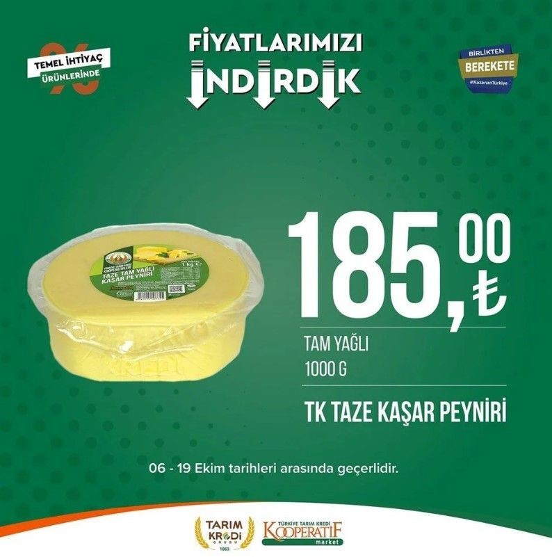 Yüzde 50 indirim bugün başladı! Tarım Kredi Kooperatif Market ekim ayına özel indirimli ürünler kataloğu yayınlandı! Et, süt, çay, hijyen malzemesi... - Resim: 94