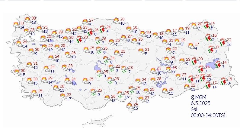 Sıcaklık artıyor! Termometreler 31 dereceyi gösterecek - Resim: 6