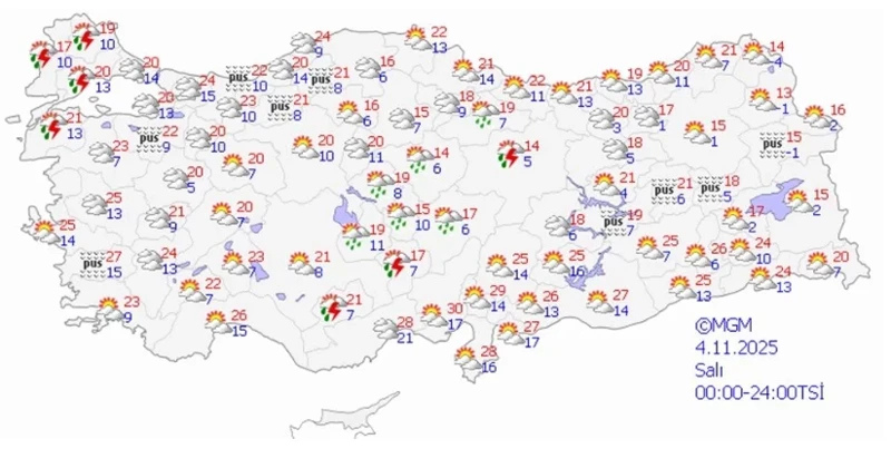 Meteoroloji’den 20 il için kuvvetli yağış uyarısı - Resim: 5