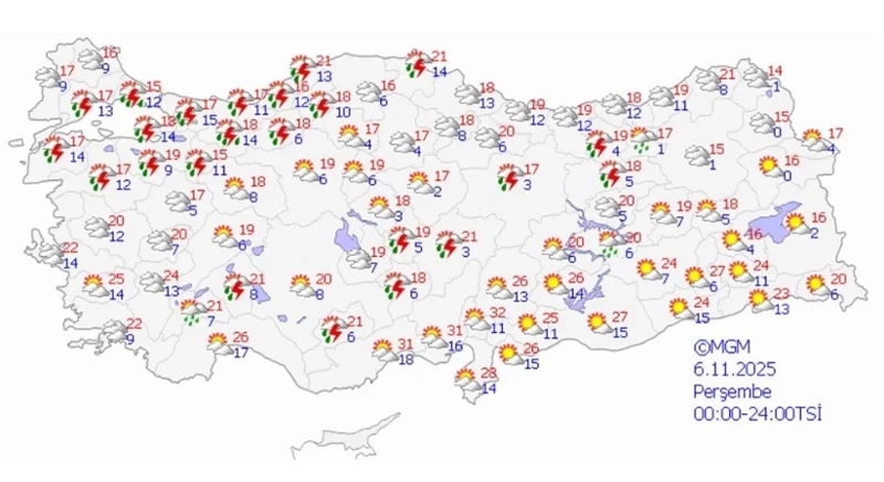 Meteoroloji’den 20 il için kuvvetli yağış uyarısı - Resim: 7