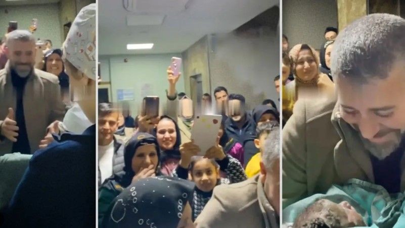 Şanlıurfa’da aşiret üyelerinden 18 yıl sonra doğan erkek bebeğe zılgıtlı karşılama sosyal medyayı yıktı geçti! - Resim: 1