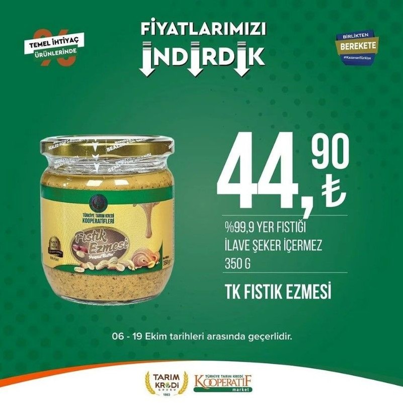 Yüzde 50 indirim bugün başladı! Tarım Kredi Kooperatif Market ekim ayına özel indirimli ürünler kataloğu yayınlandı! Et, süt, çay, hijyen malzemesi... - Resim: 85