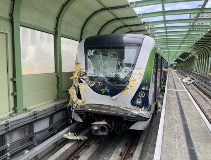 Tayvan'da feci olay! İnşaat vinci metronun üzerine düştü: 1 ölü, 8 yaralı - Resim: 7